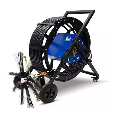 KT928 Smart Brush Speed Controller With Integrated Rotary Brush Units For HVAC Duct Cleaning 300 mm To 600 mm Adjustable Length Commercial Industrial Use