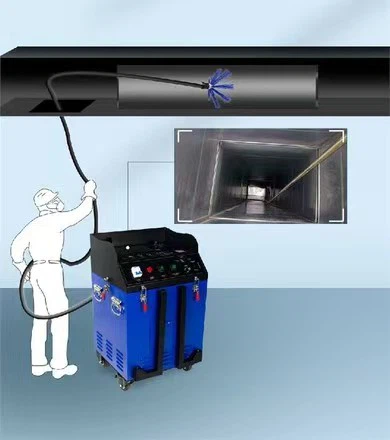 Professional Duct Cleaner KT-836 Vacuum Camera System Remote Control